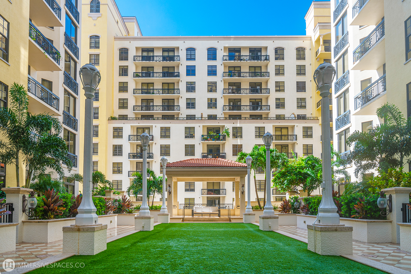 Courtyard gardens at Two City Plaza