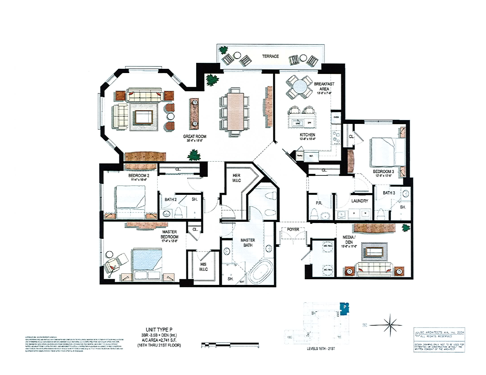 Two City Plaza Floorplan Plan P