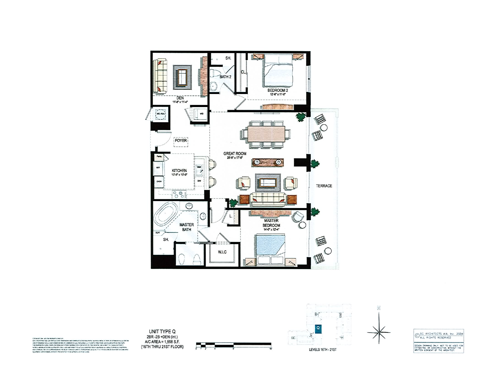 Two City Plaza Floorplan Plan Q